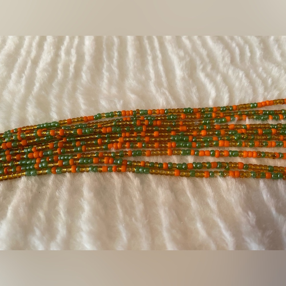 NWT “MELODY” BEGINNER 1st STAGE HANDMADE SMOOTH WAISTBEAD TIE ON UP TO 50 IN - Picture 5 of 7